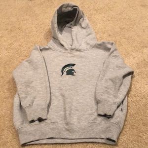 Michigan State MSU hooded sweatshirt 5/6